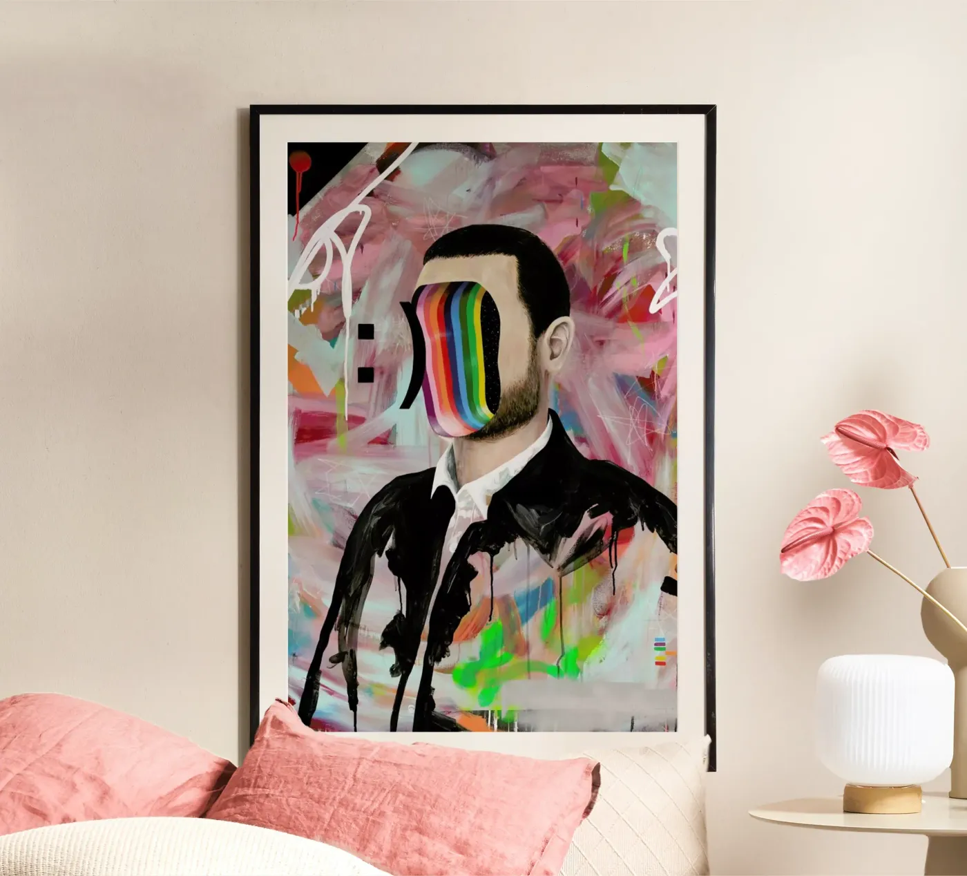 Smiley Face poster by Famous When Dead