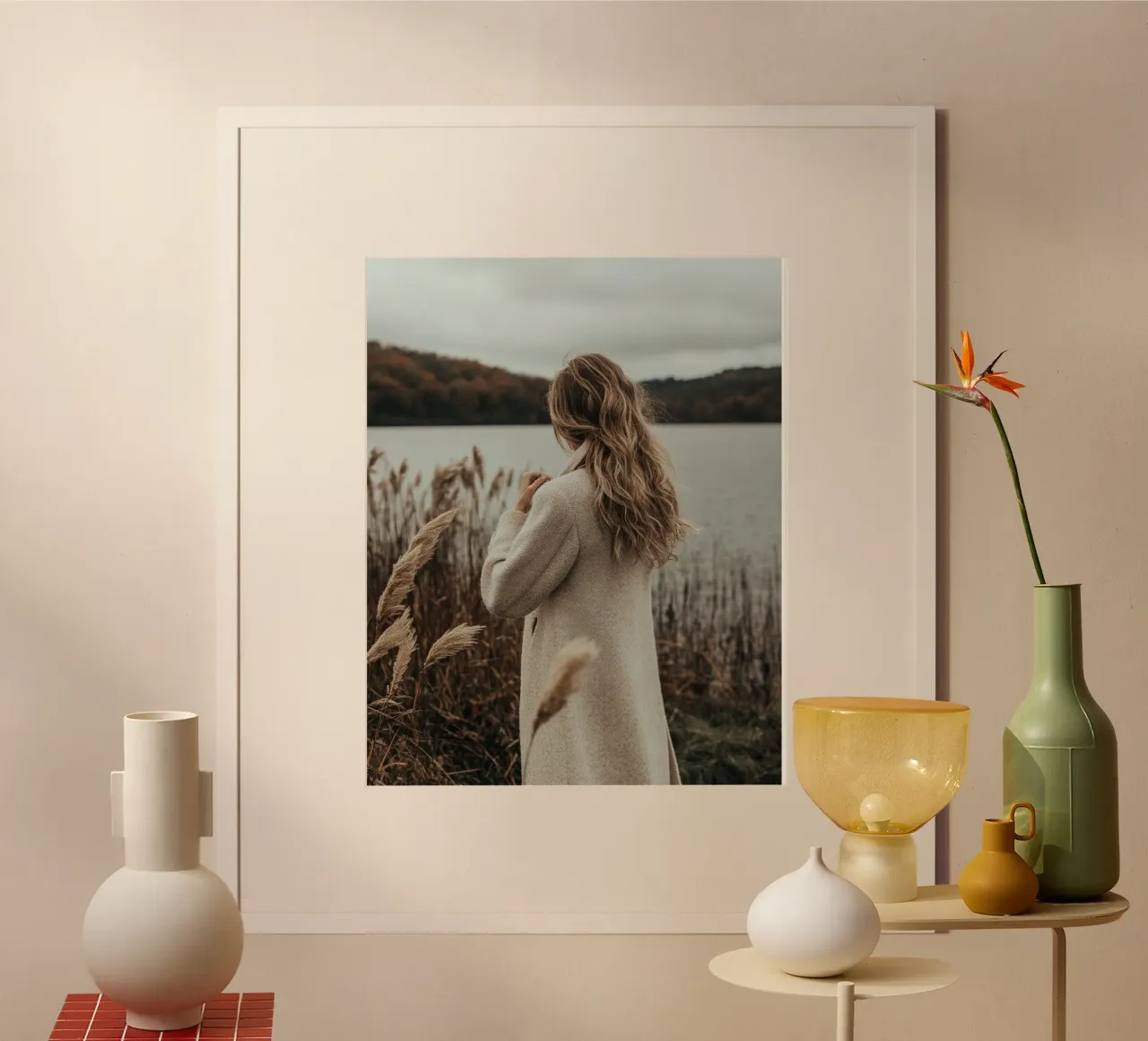 Lusso neutro poster con telaio in alluminio da PhotoVibe Decor