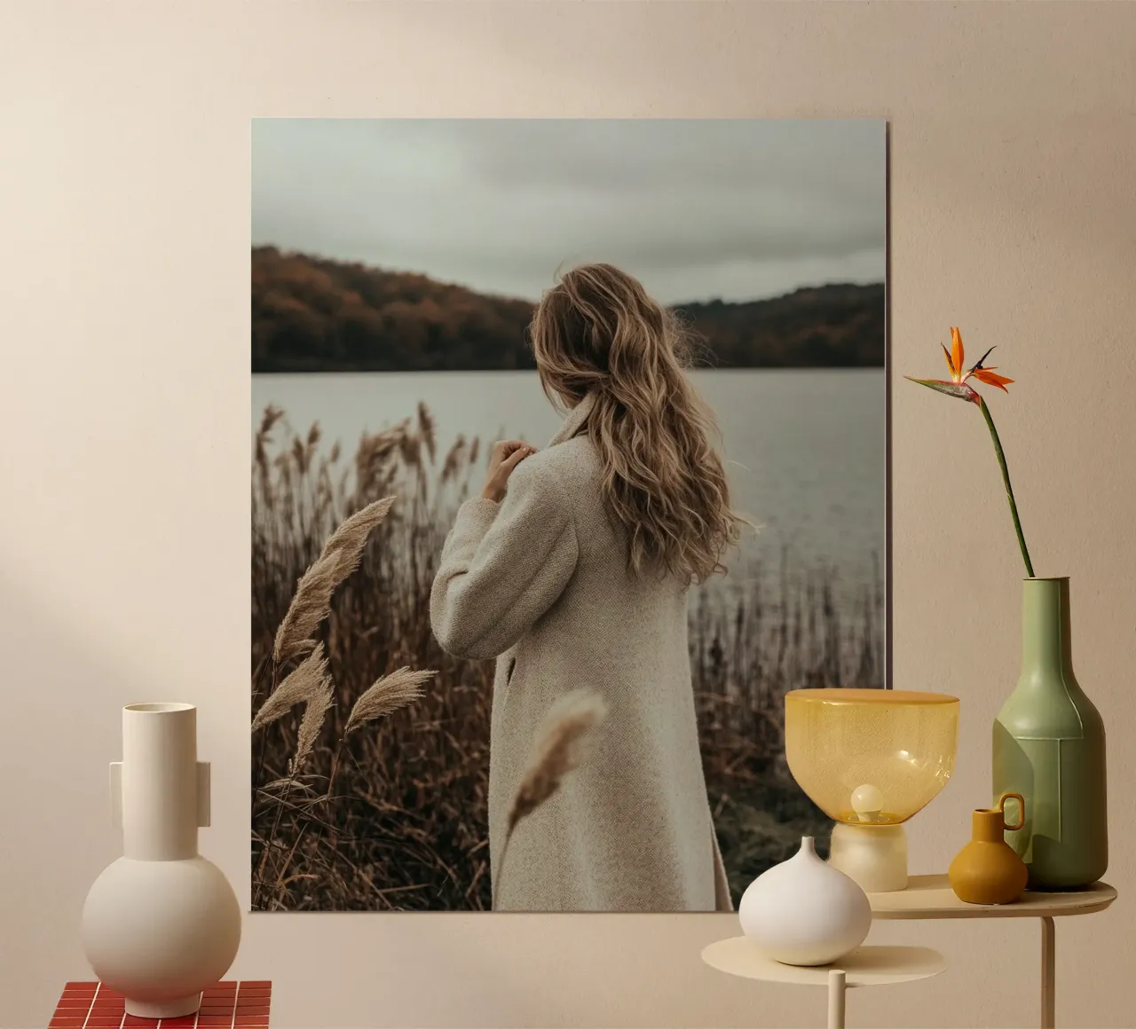 Lusso neutro poster con telaio in alluminio da PhotoVibe Decor