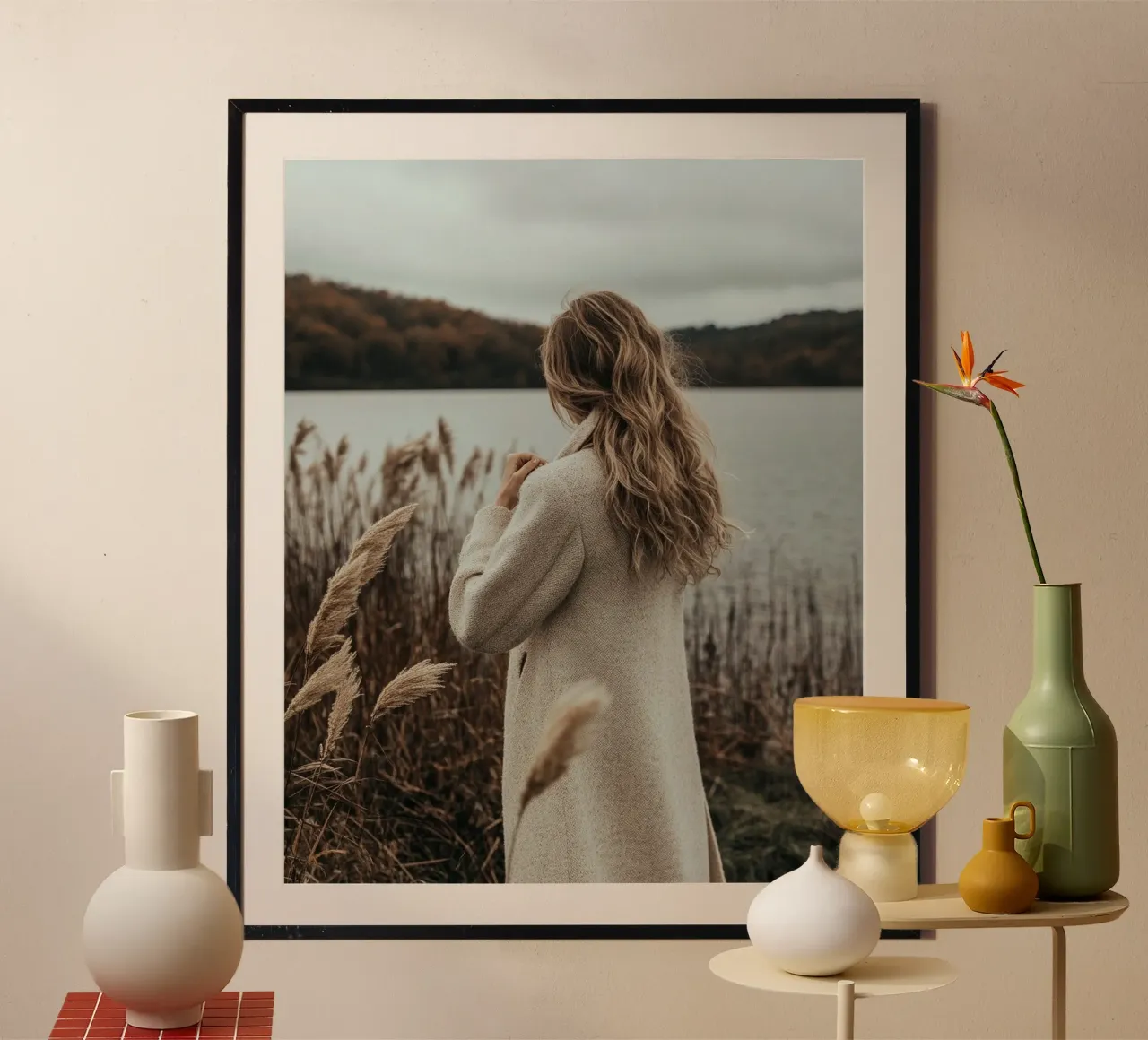 Lusso neutro poster con telaio in alluminio da PhotoVibe Decor