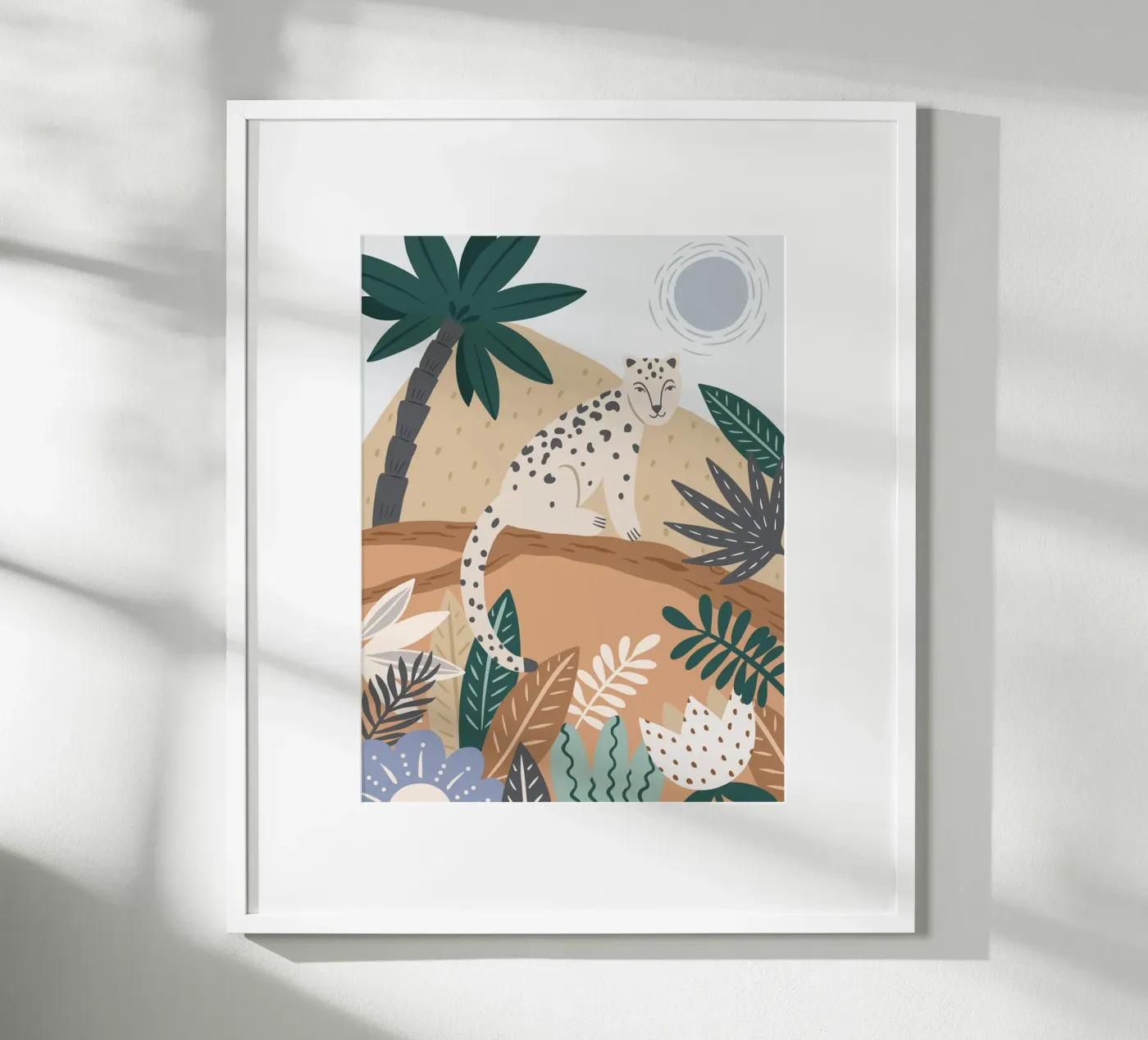 Jungle Leopard poster van Edina Varga Designs