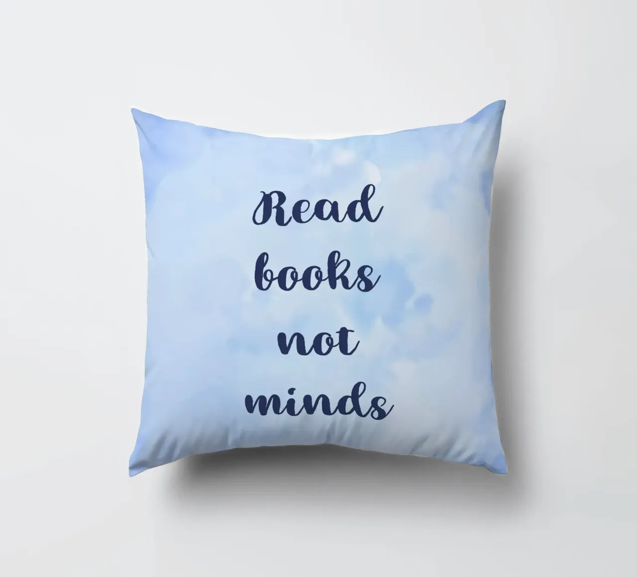 Read Books, Not Minds cuscino da Words by Niki