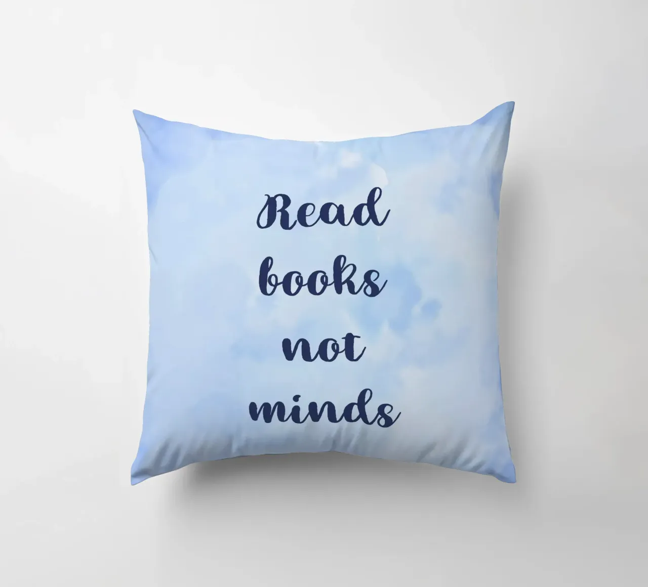 Read Books, Not Minds cuscino da Words by Niki