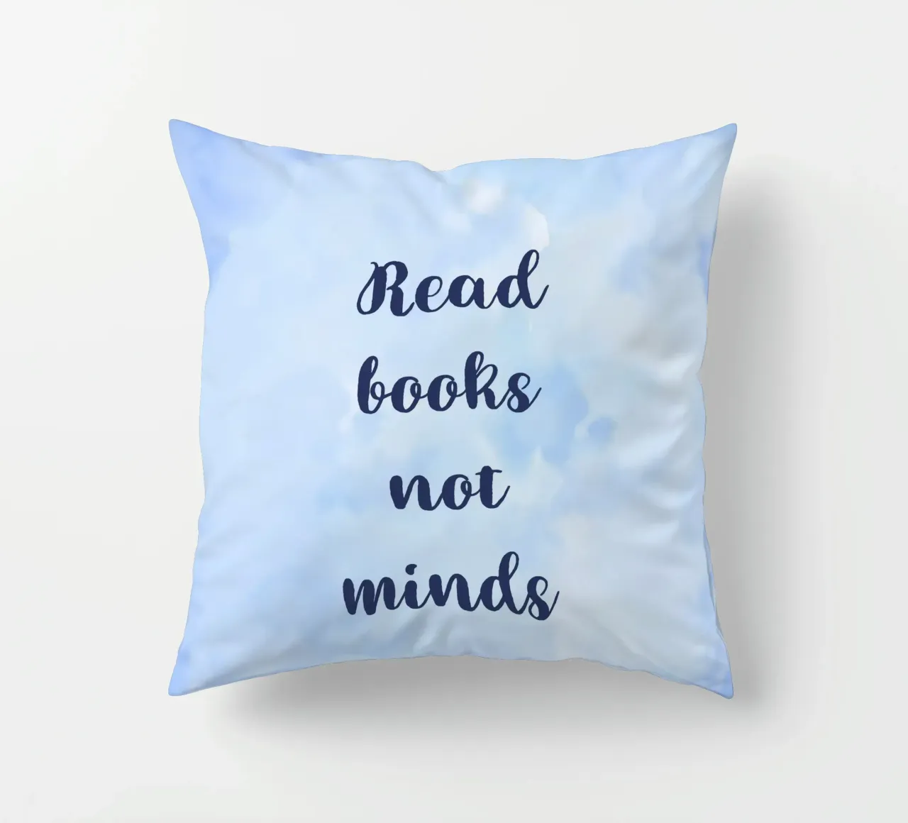 Read Books, Not Minds cuscino da Words by Niki