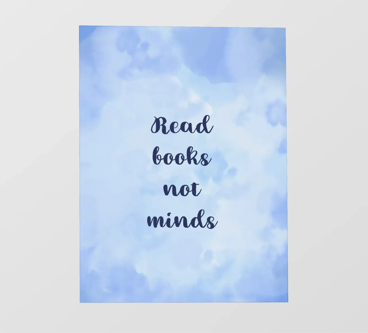 Read Books, Not Minds pellicola backlit da Words by Niki