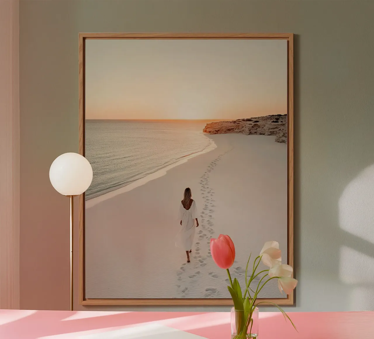 Lusso neutro alluminio dibond da PhotoVibe Decor