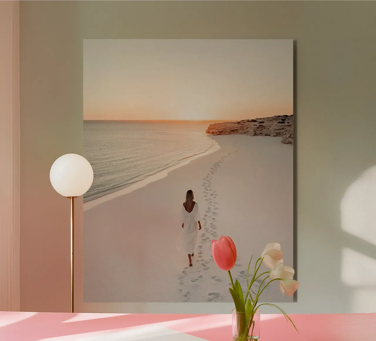 Lusso neutro alluminio dibond da PhotoVibe Decor