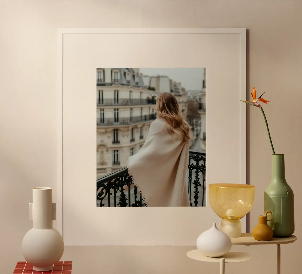 Lusso neutro poster con telaio in alluminio da PhotoVibe Decor