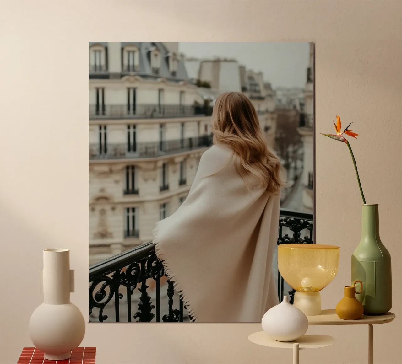 Lusso neutro poster con telaio in alluminio da PhotoVibe Decor