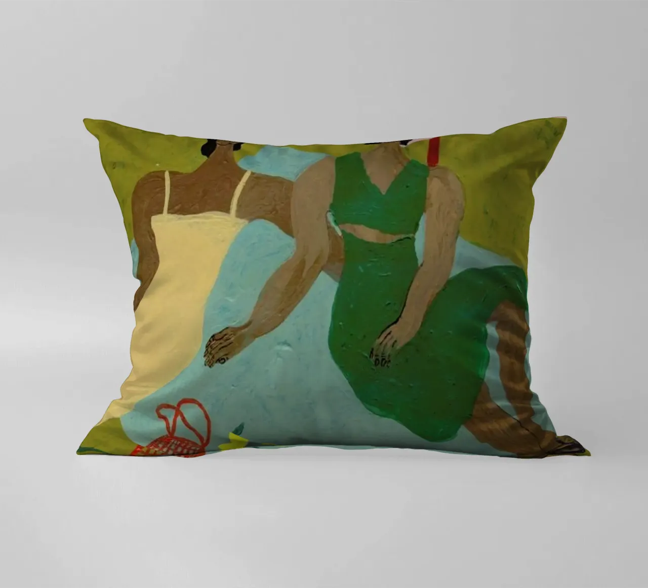 Do Lizards fall in Love cuscino da Nudes and Croissants