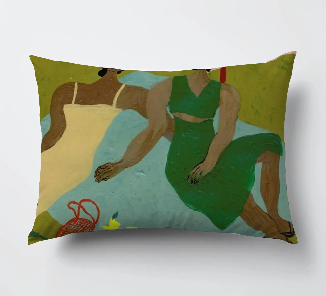 Do Lizards fall in Love cuscino da Nudes and Croissants