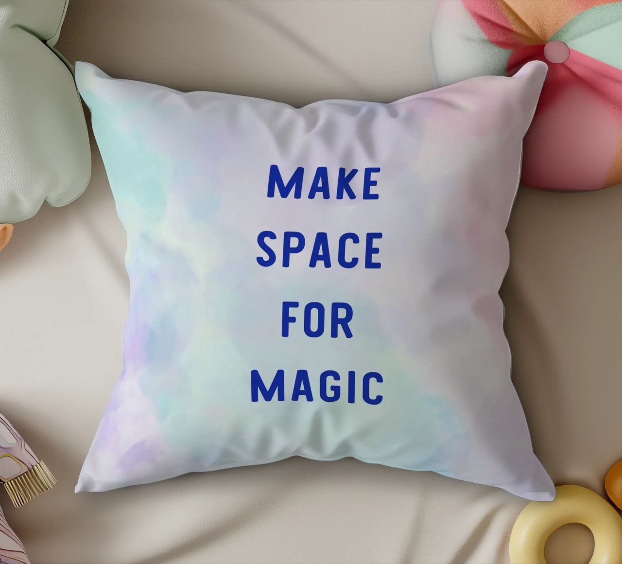 Make Space for Magic cuscino da Words by Niki