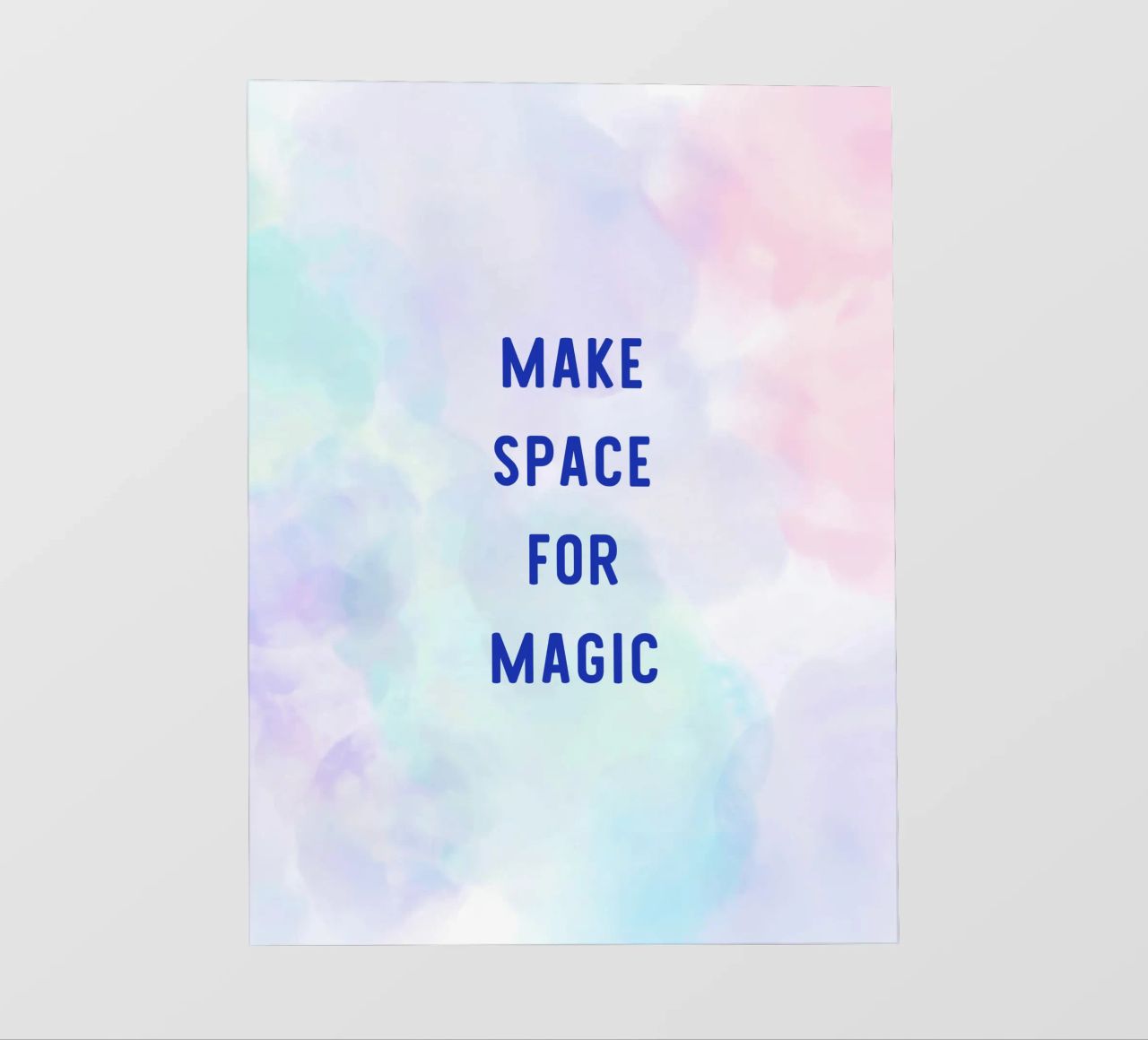 Make Space for Magic pellicola backlit da Words by Niki