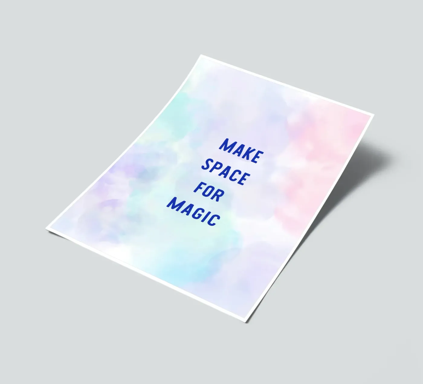 Make Space for Magic stickervel van Words by Niki