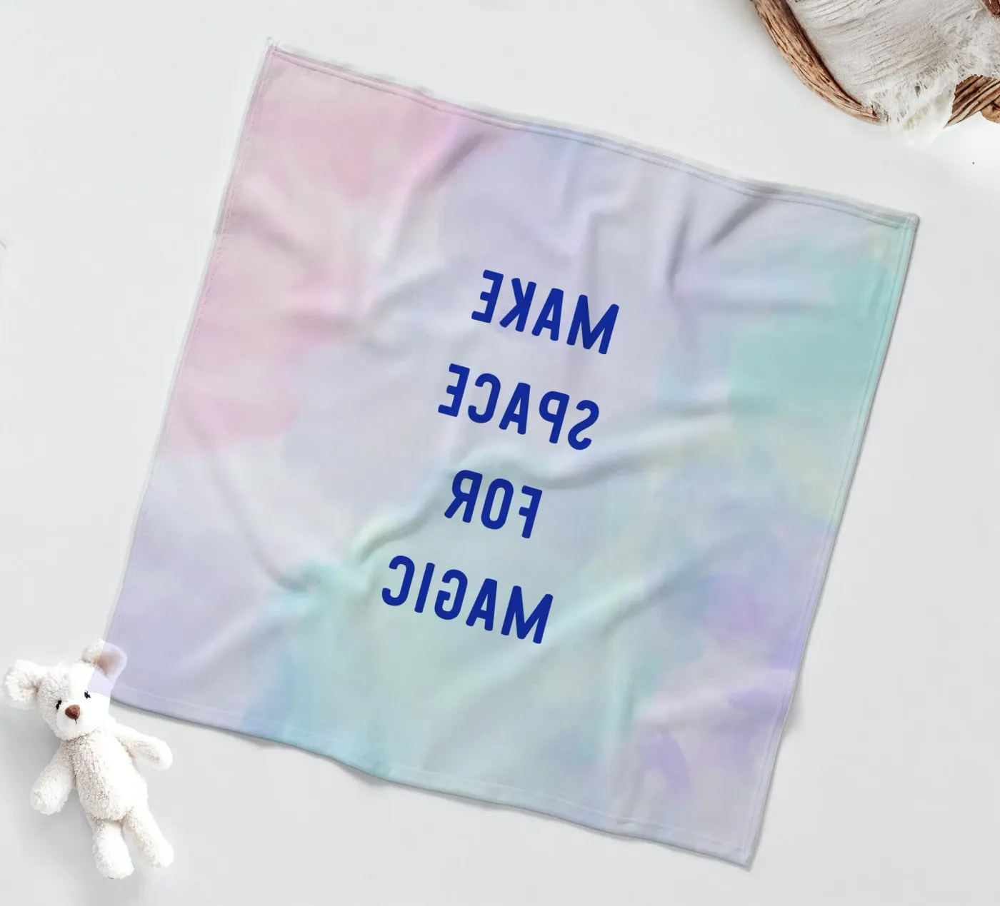 Make Space for Magic plaid polaire de Words by Niki