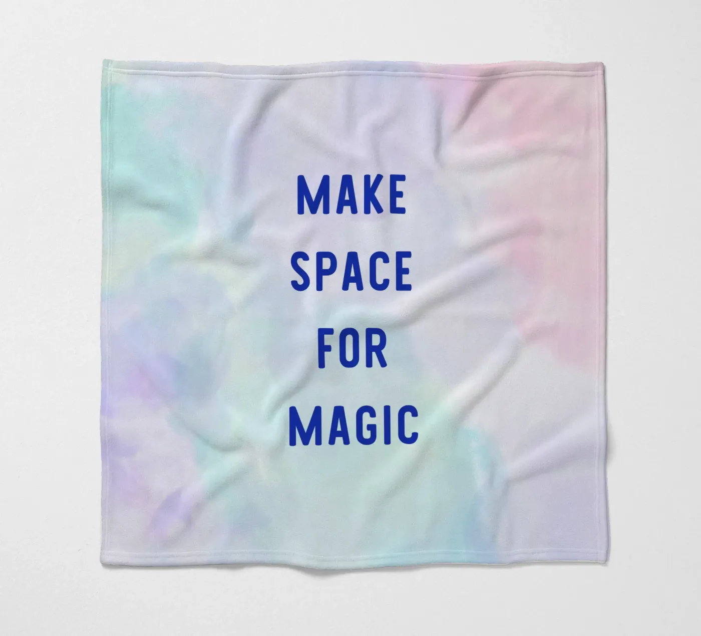 Make Space for Magic plaid polaire de Words by Niki