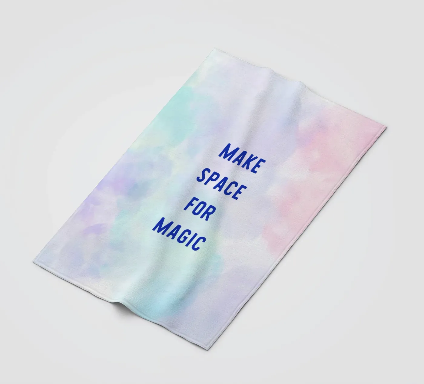 Make Space for Magic plaid polaire de Words by Niki