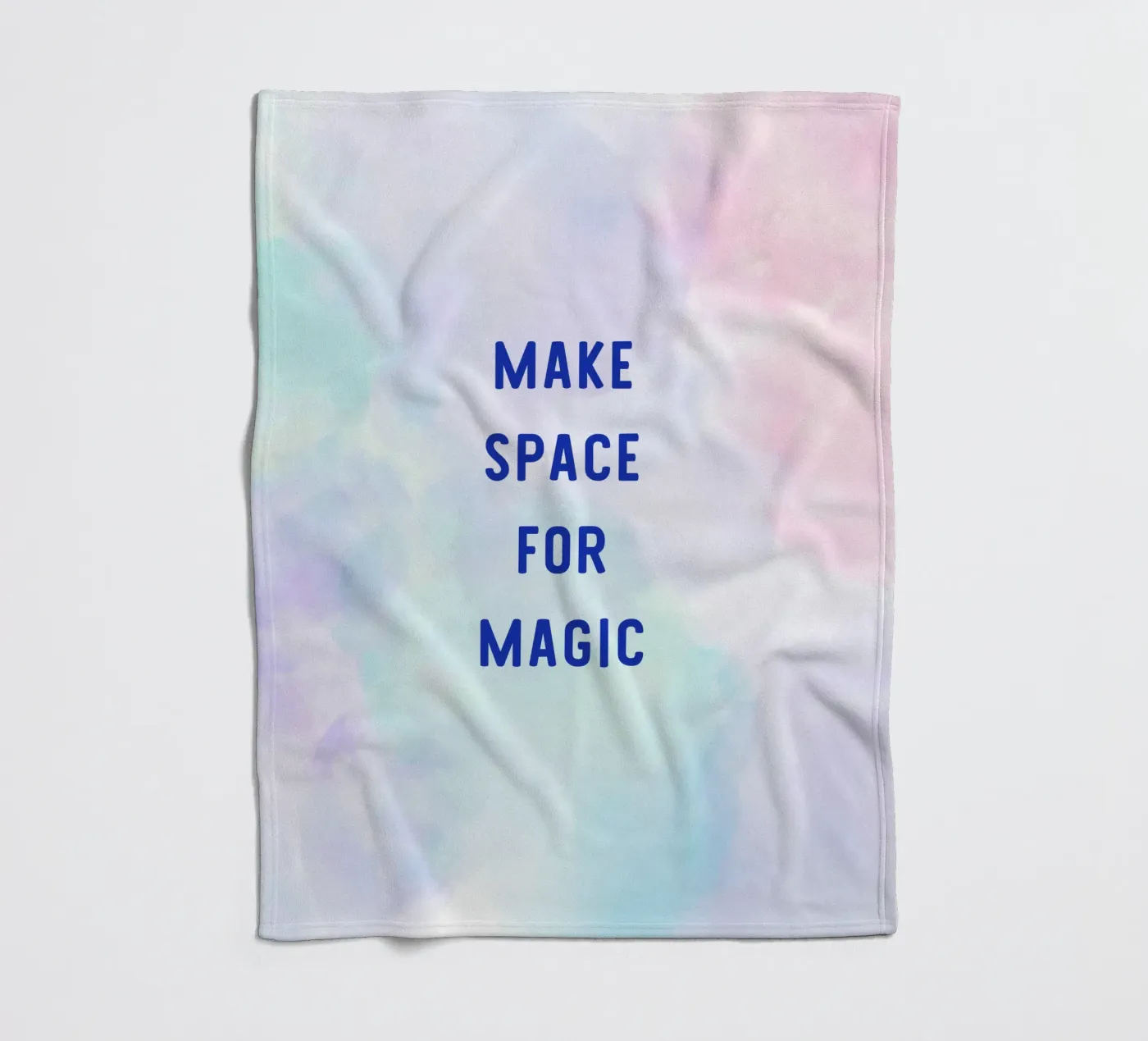 Make Space for Magic plaid polaire de Words by Niki