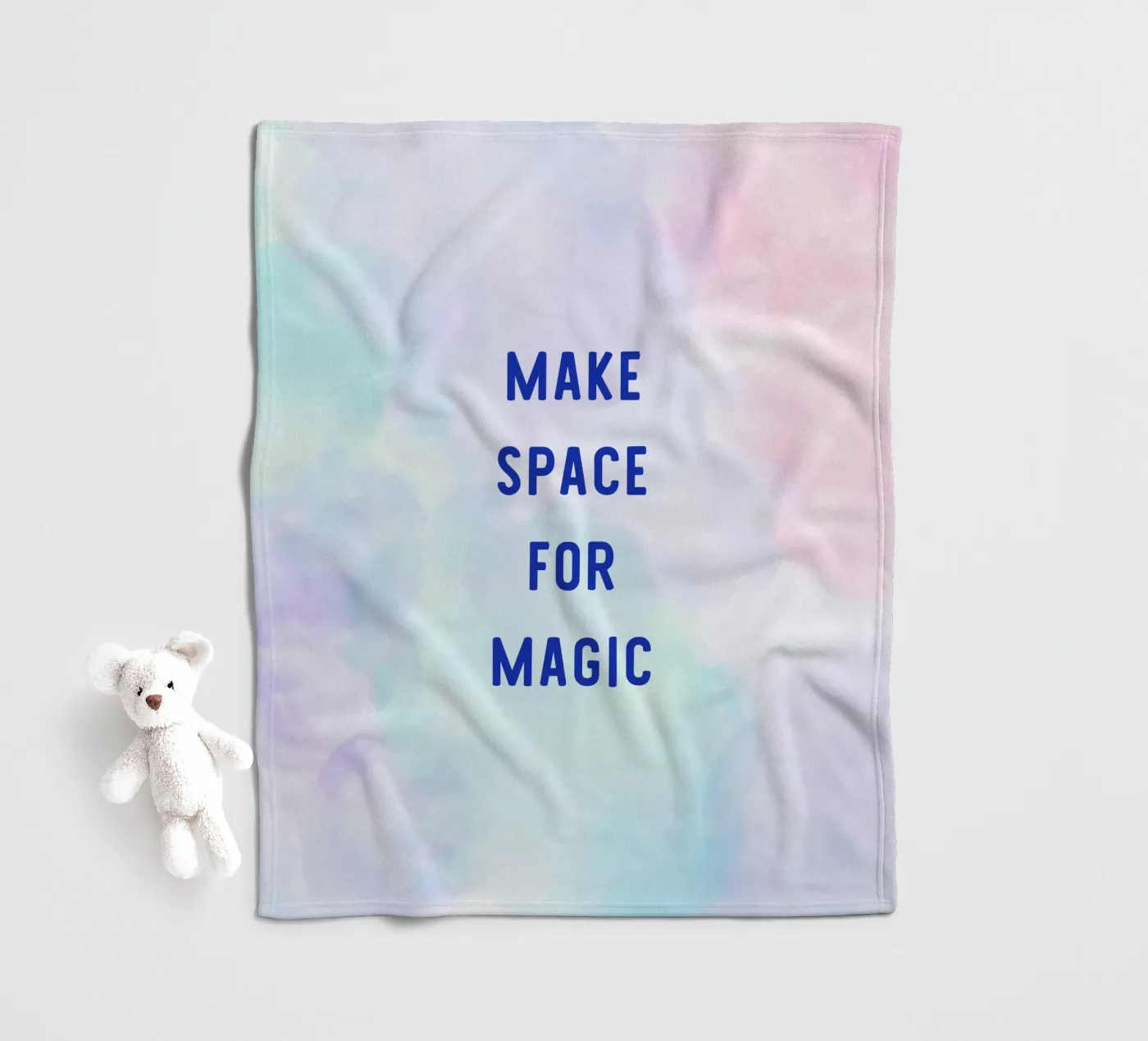 Make Space for Magic plaid polaire de Words by Niki