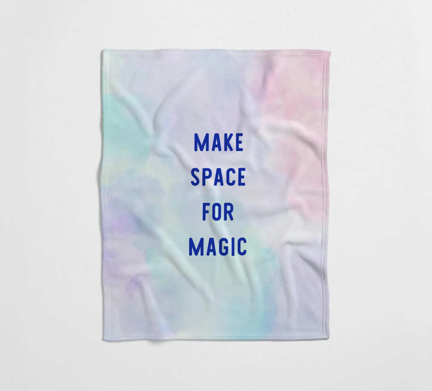 Make Space for Magic plaid polaire de Words by Niki