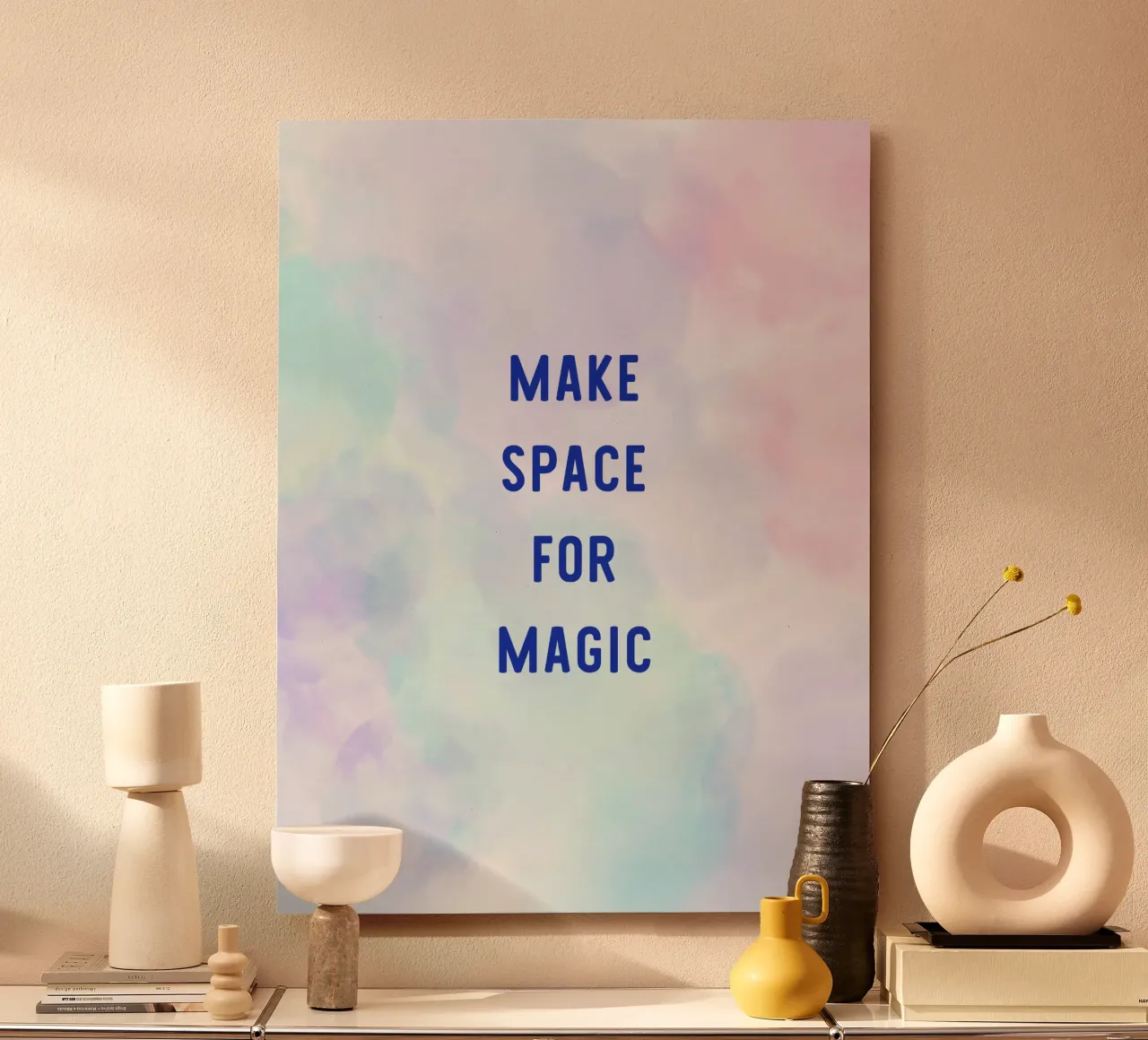 Make Space for Magic alluminio dibond da Words by Niki