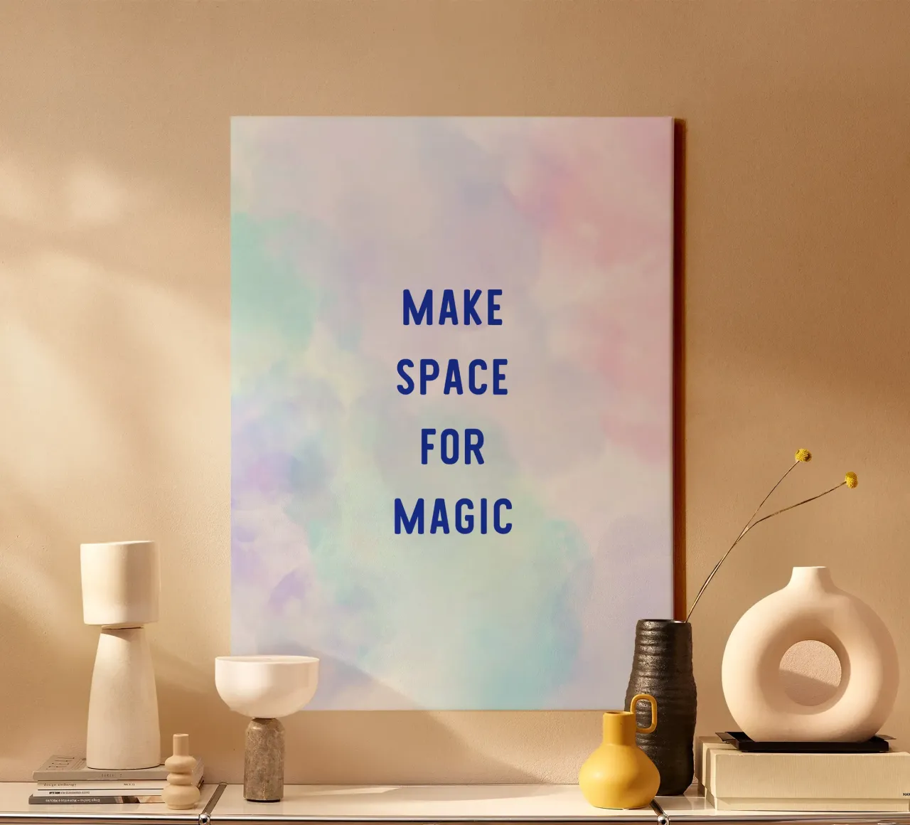 Make Space for Magic canvas by Words by Niki