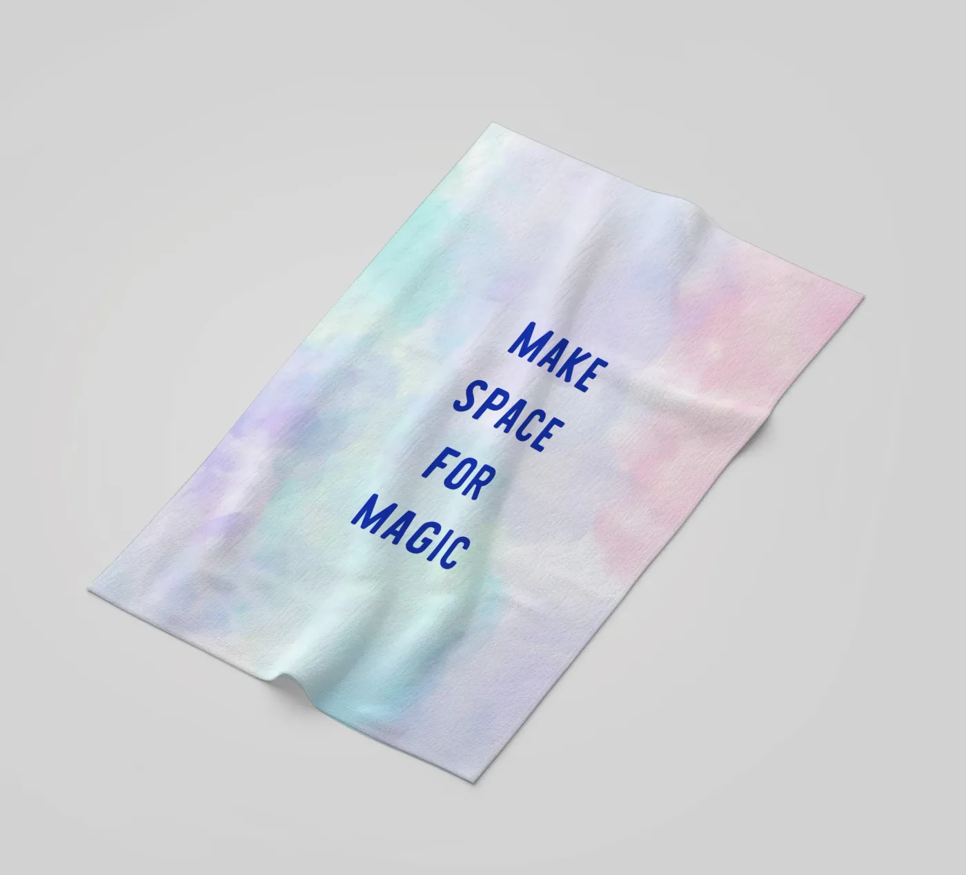 Make Space for Magic beach towel by Words by Niki