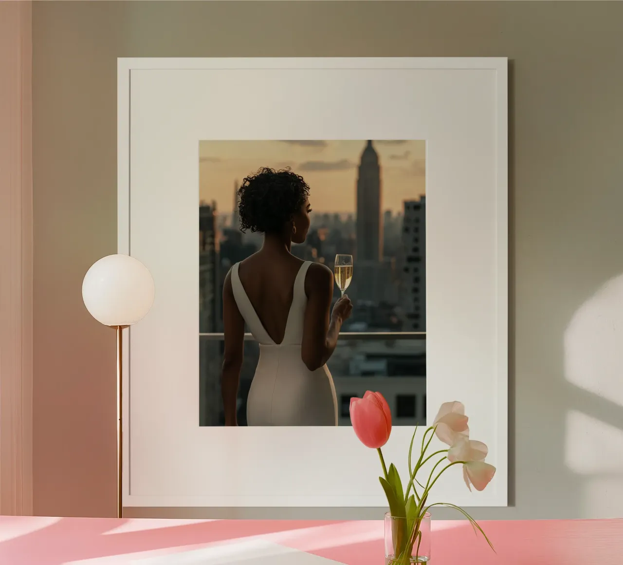 Lusso neutro poster con telaio in alluminio da PhotoVibe Decor