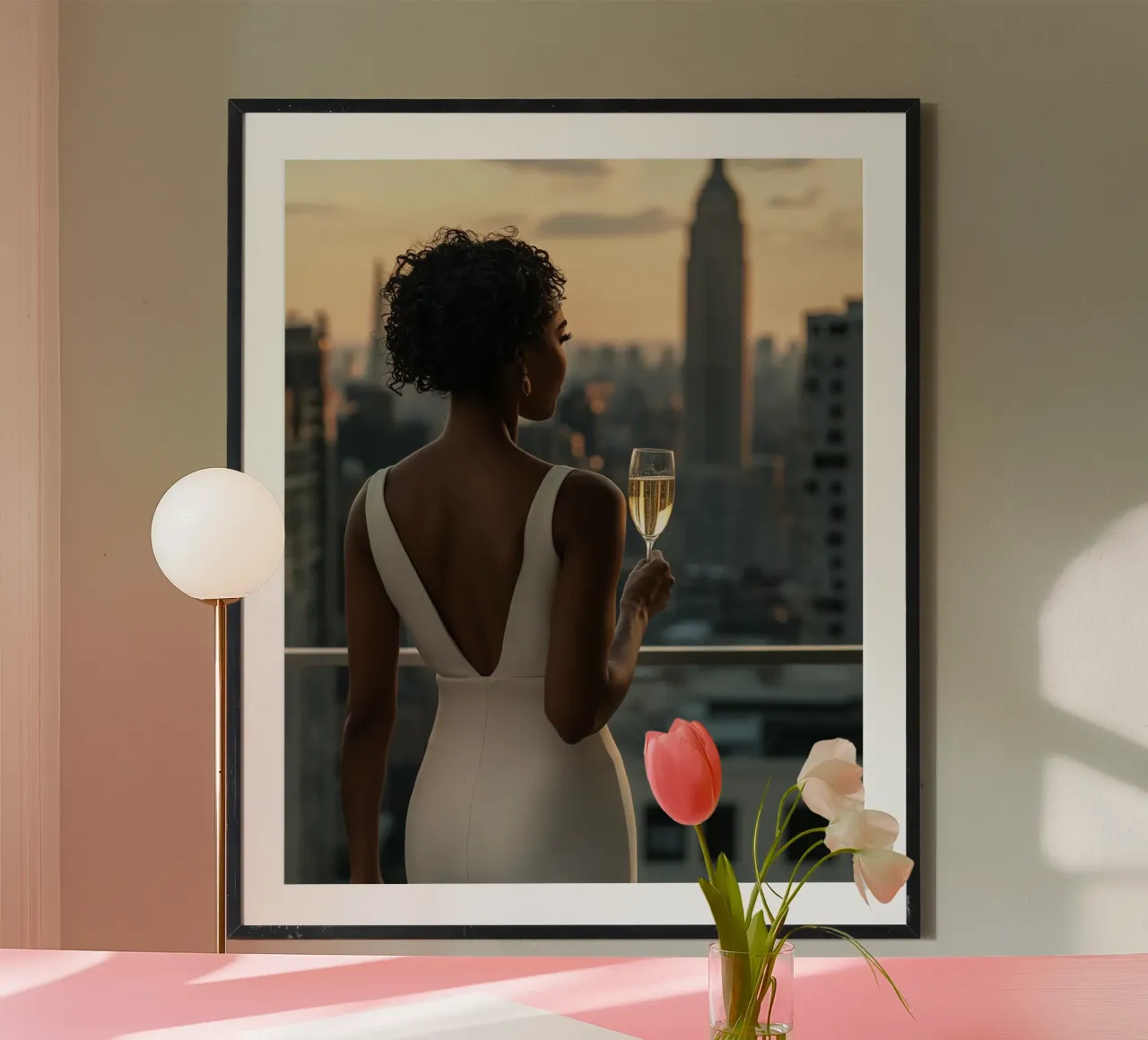 Lusso neutro poster con telaio in alluminio da PhotoVibe Decor