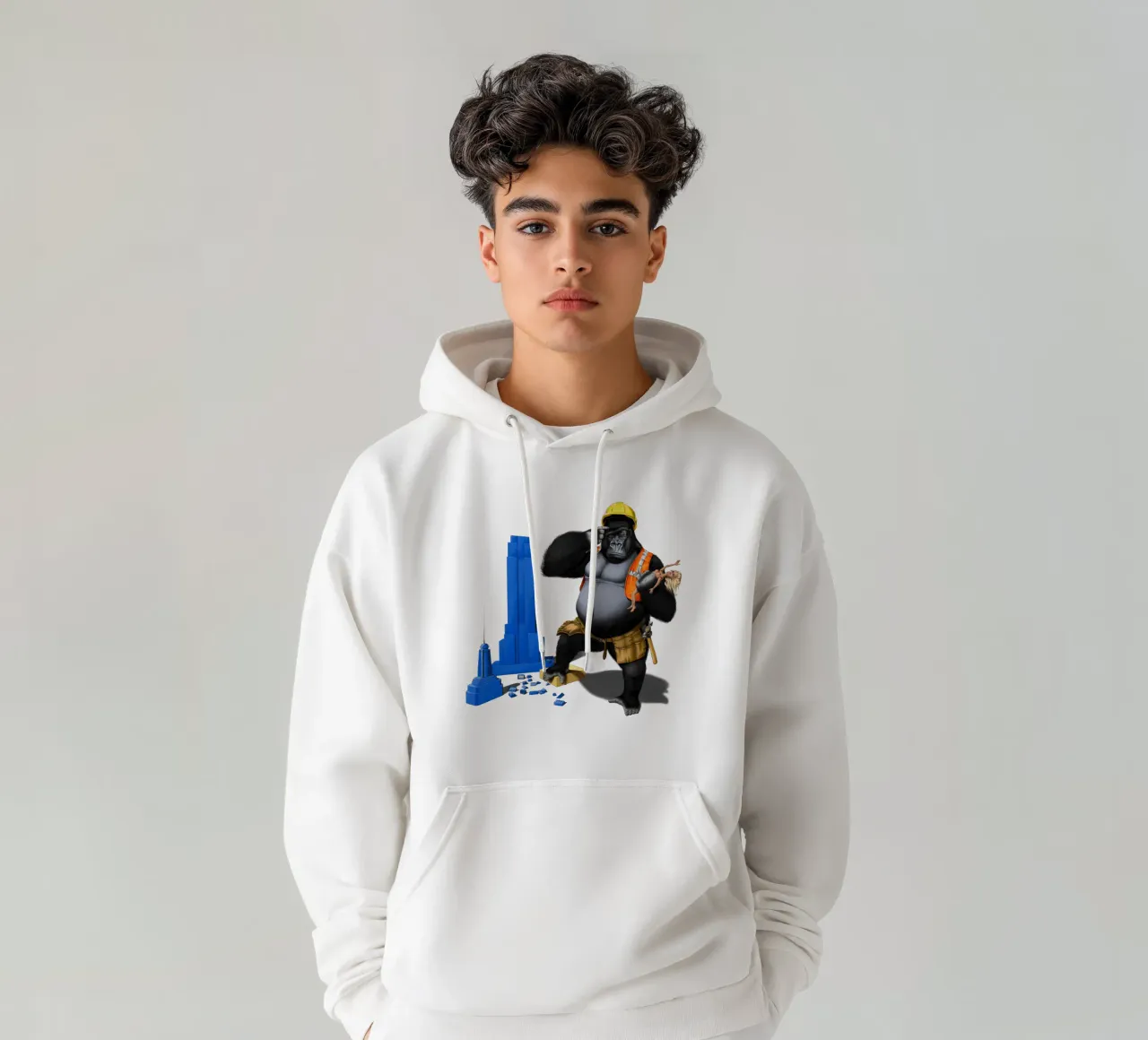 Building an Empire (Wordless) felpa con cappuccio da Rob Art | Illustration