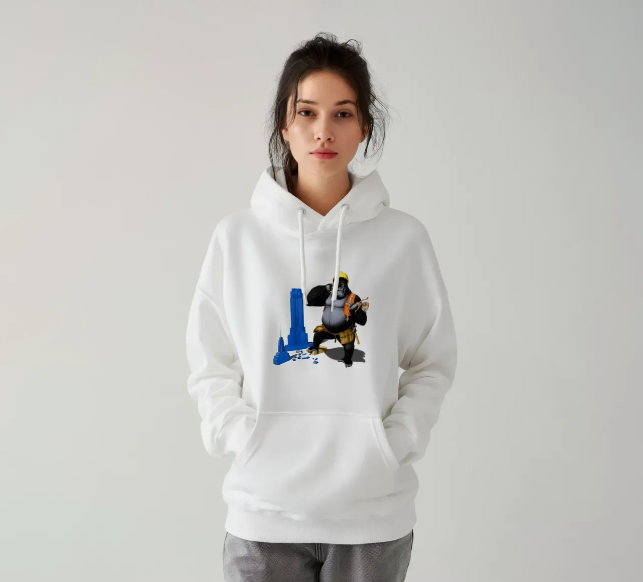 Building an Empire (Wordless) felpa con cappuccio da Rob Art | Illustration