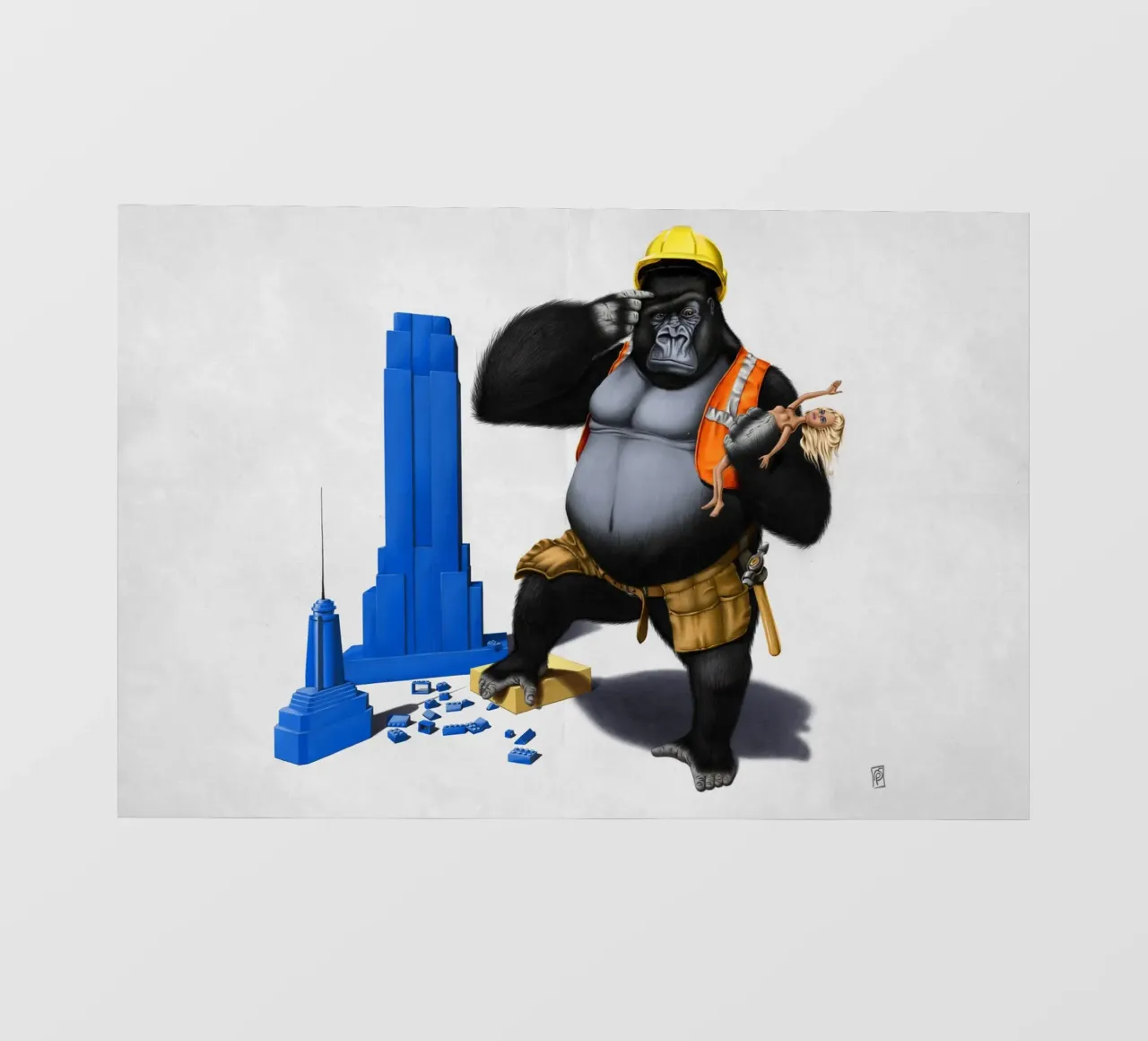 Building an Empire (Wordless) telo in pvc da Rob Art | Illustration