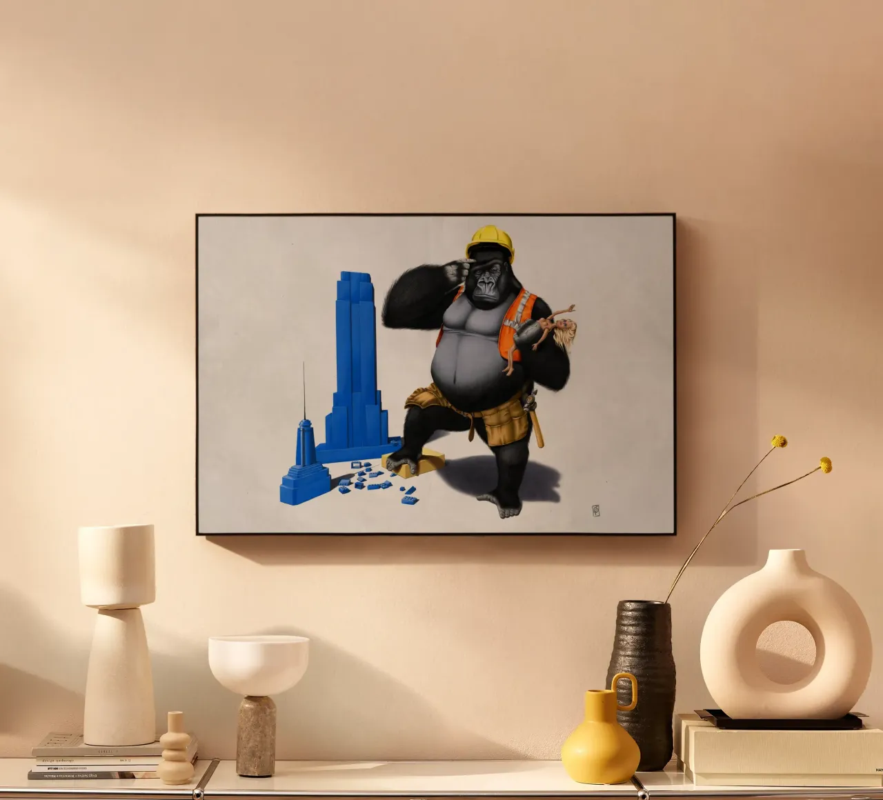 Building an Empire (Wordless) alluminio dibond da Rob Art | Illustration