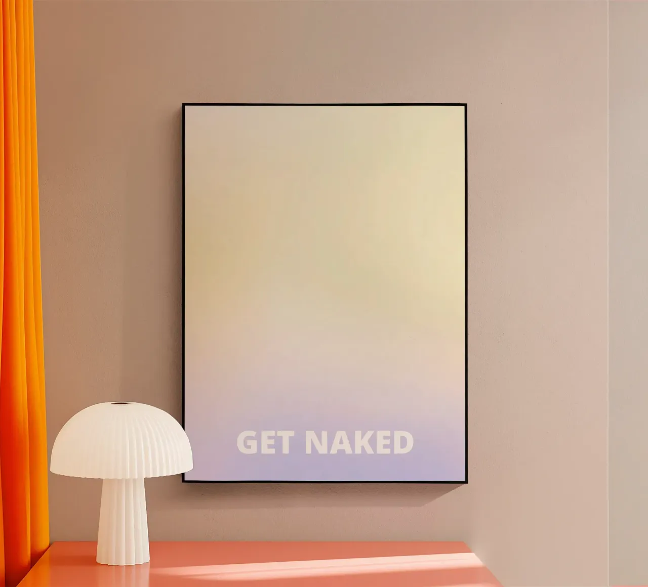 Get Naked plexiglass da Words by Niki