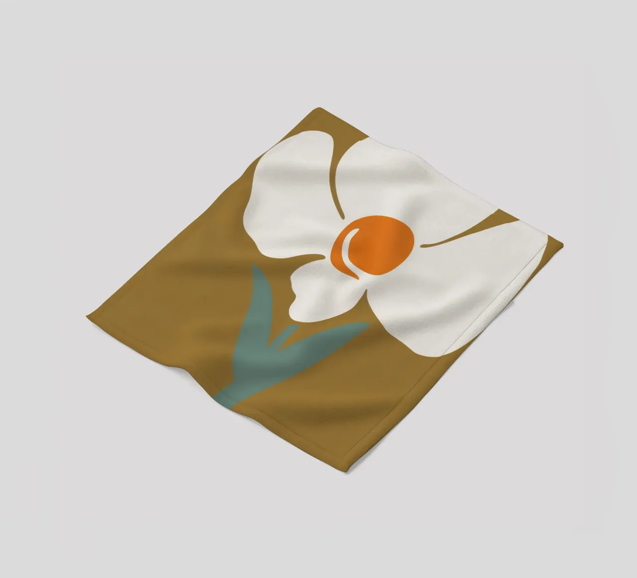 Solitary Bloom Boldness fleece blanket by Moonlite Desire