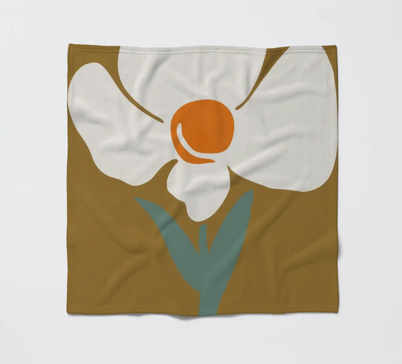 Solitary Bloom Boldness fleece blanket by Moonlite Desire