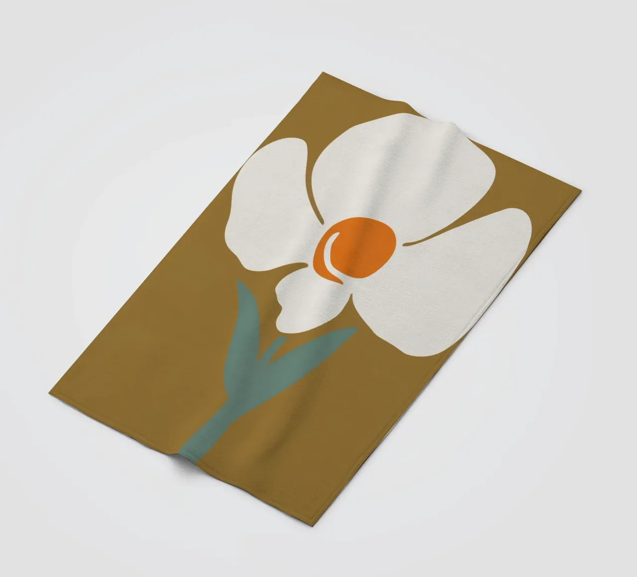 Solitary Bloom Boldness fleece blanket by Moonlite Desire
