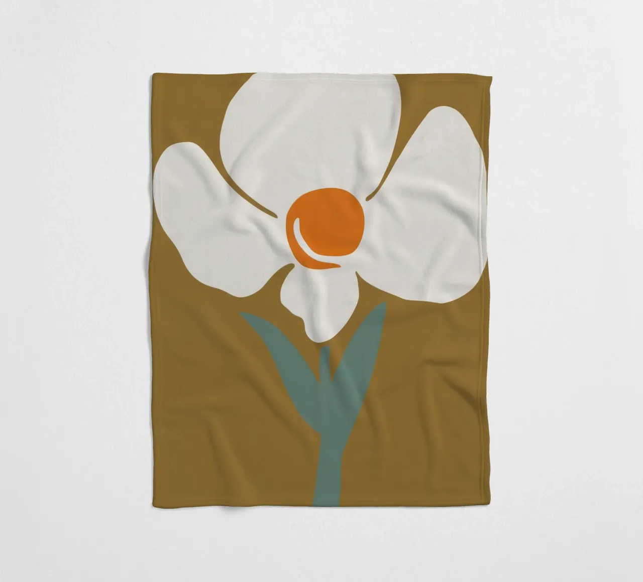 Solitary Bloom Boldness fleece blanket by Moonlite Desire