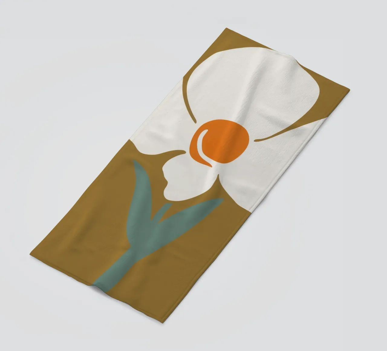 Solitary Bloom Boldness beach towel by Moonlite Desire