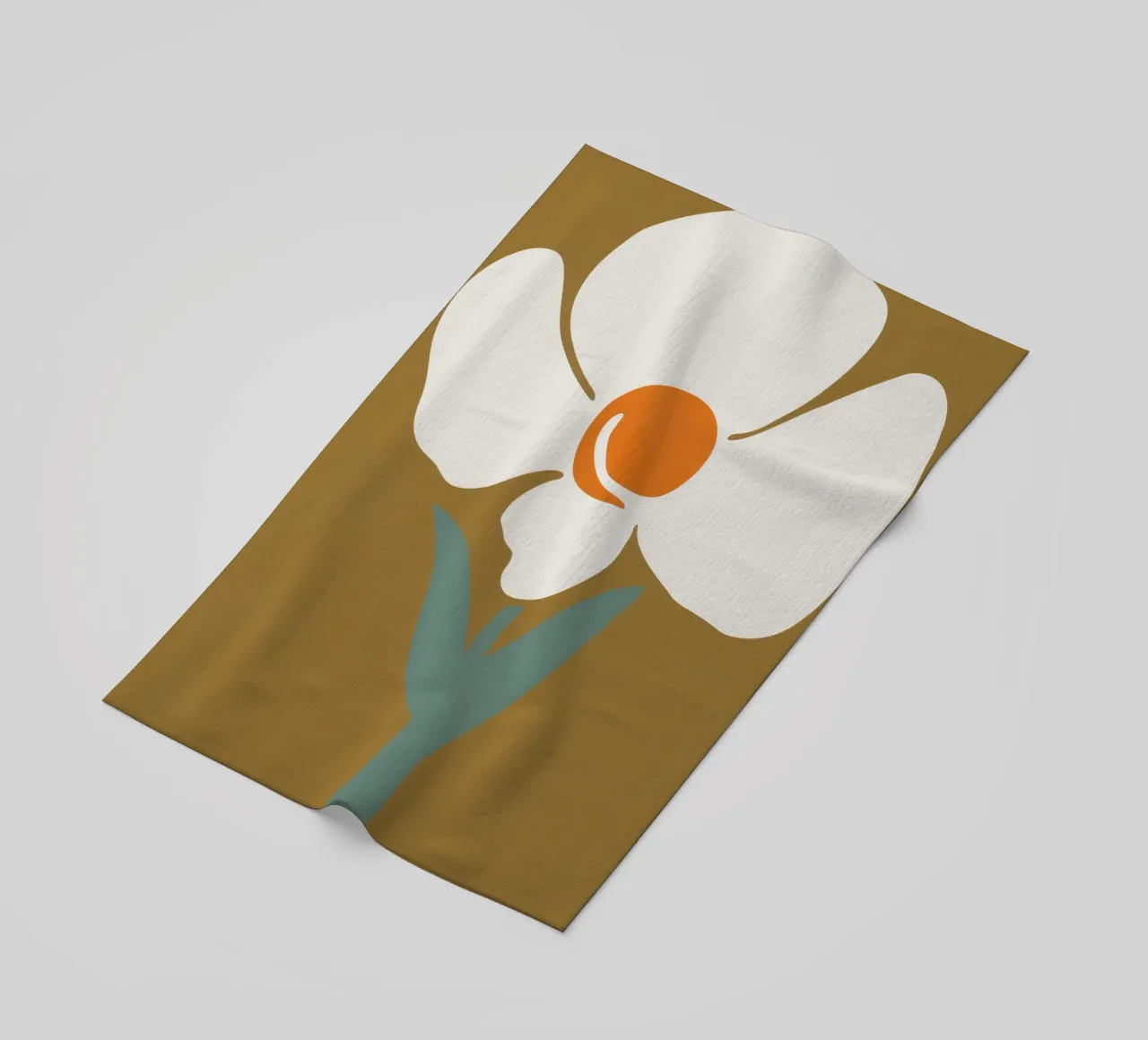 Solitary Bloom Boldness beach towel by Moonlite Desire