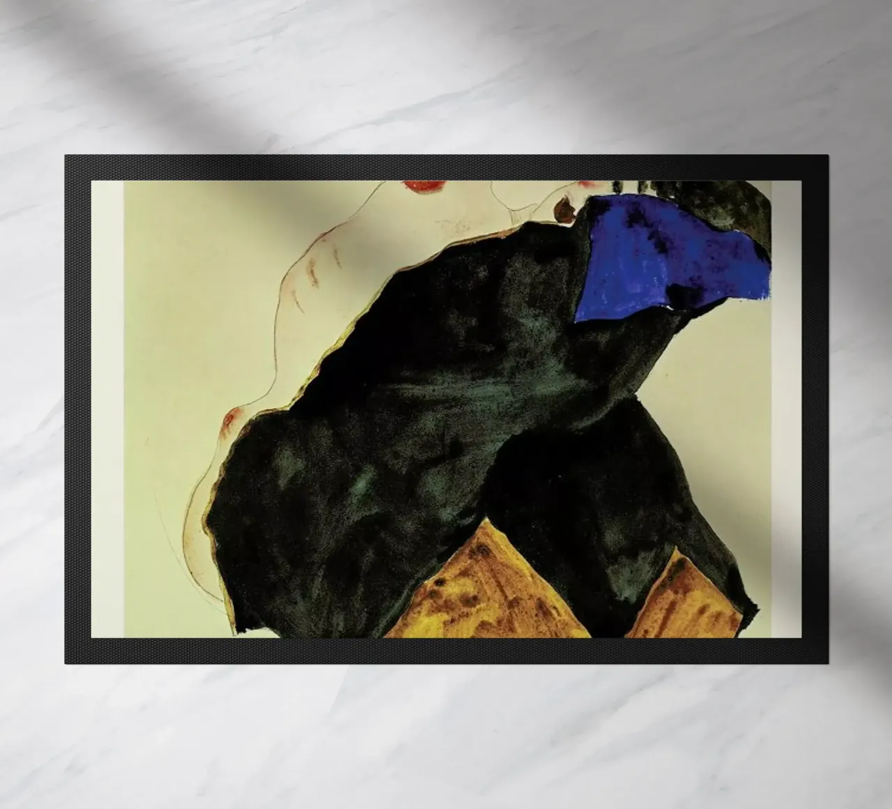 Schiele - Girl With Elbow Raised II zerbino da Vintage by JUNIQE