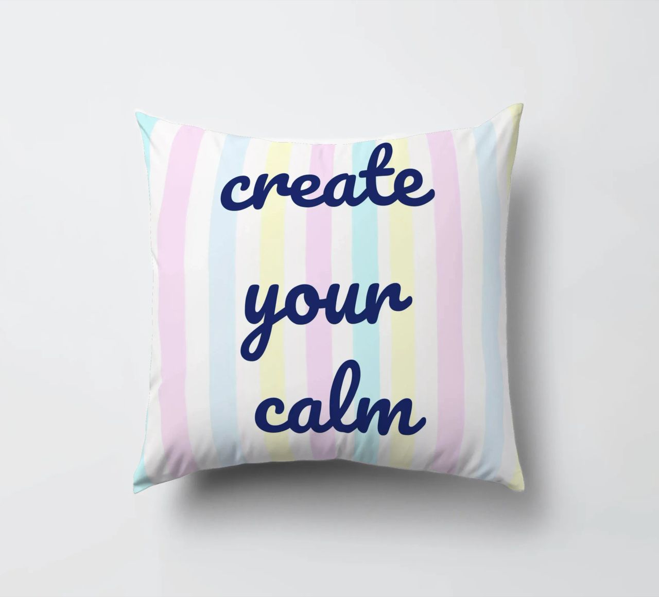 Create Your Calm cuscino da Words by Niki