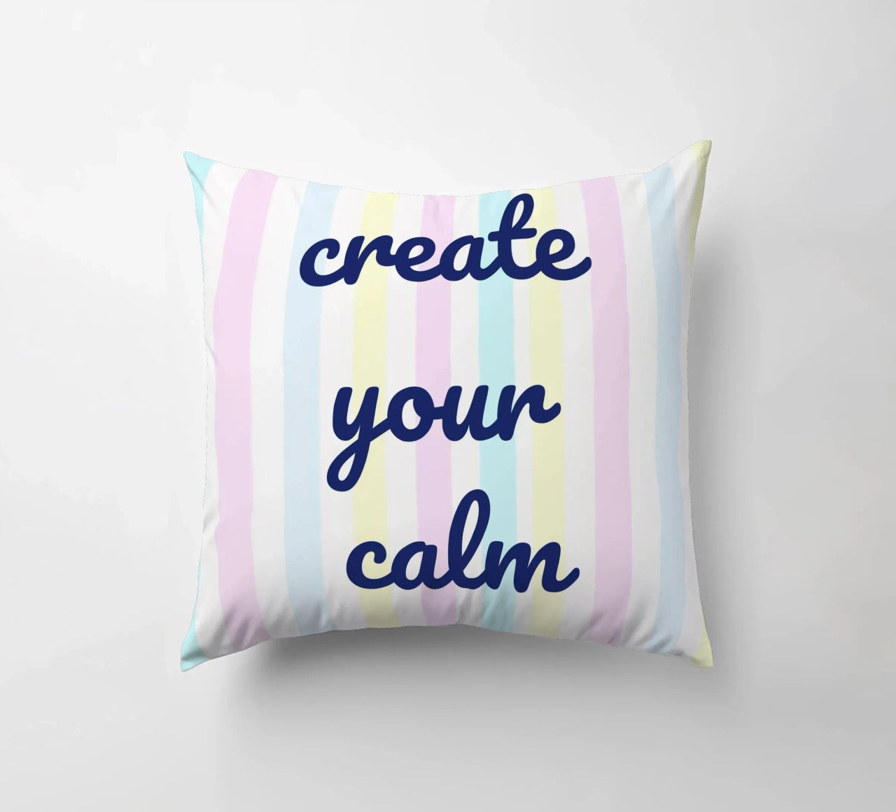 Create Your Calm cuscino da Words by Niki