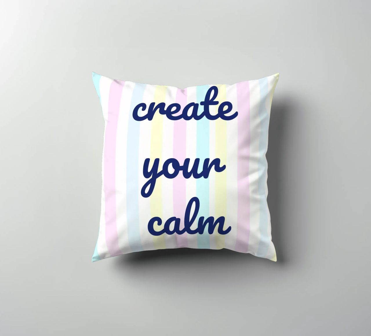 Create Your Calm cuscino da Words by Niki