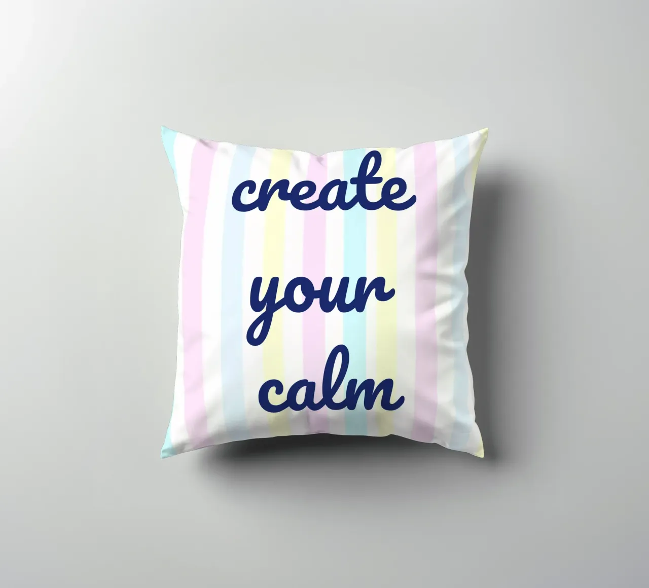 Create Your Calm cuscino da Words by Niki