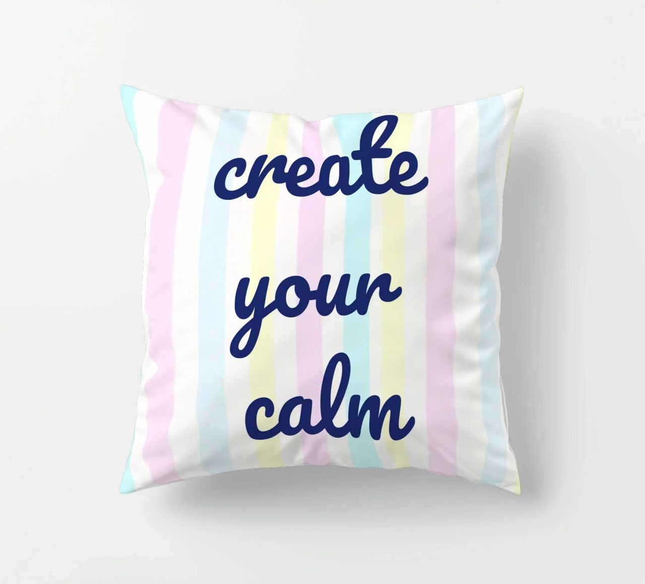 Create Your Calm cuscino da Words by Niki