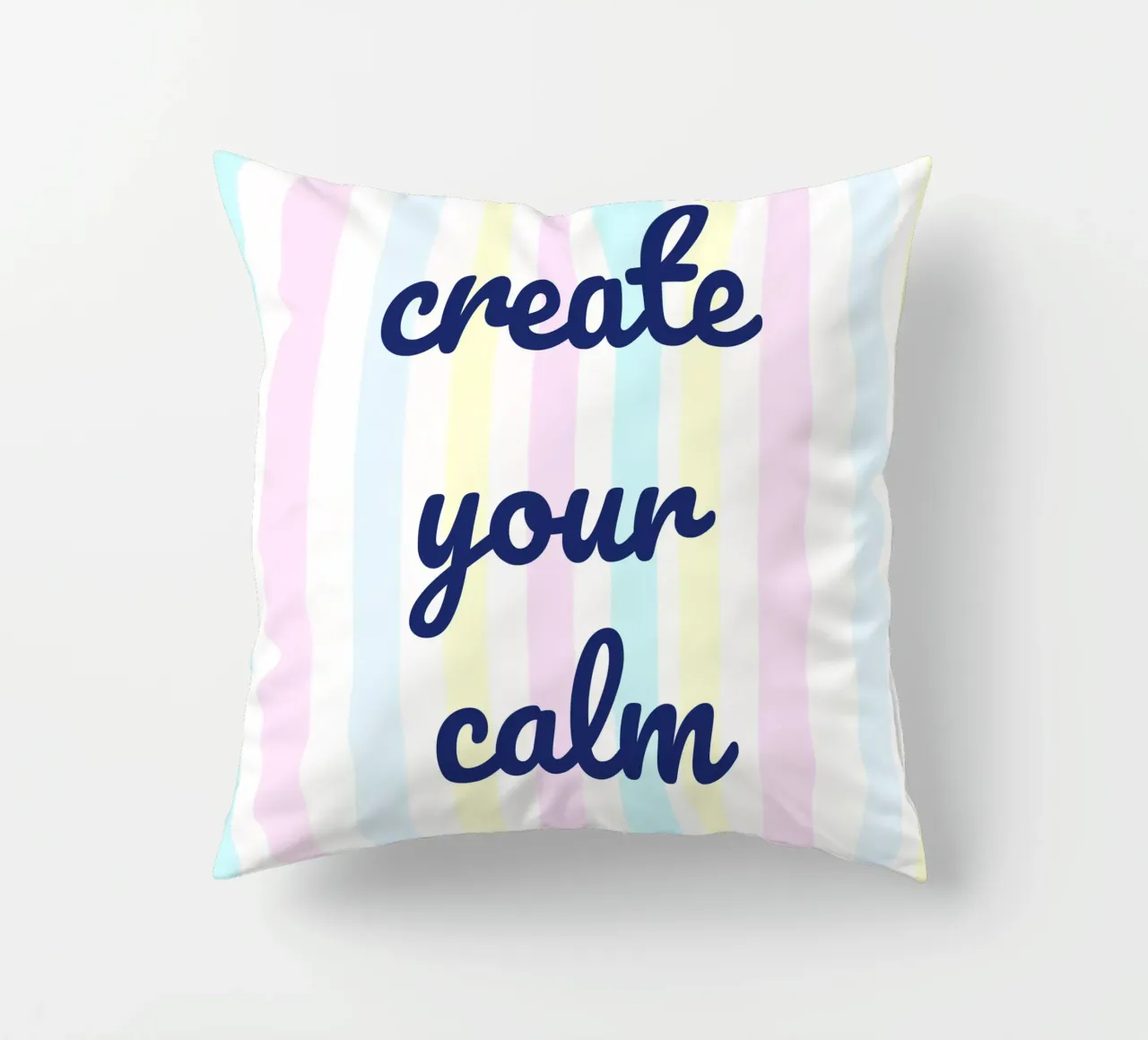 Create Your Calm cuscino da Words by Niki
