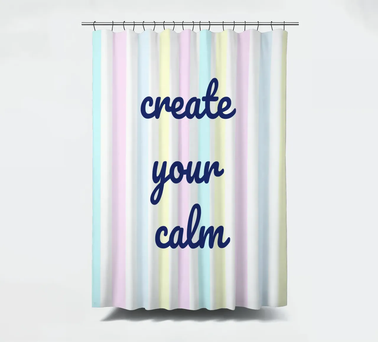 Create Your Calm tenda da doccia da Words by Niki