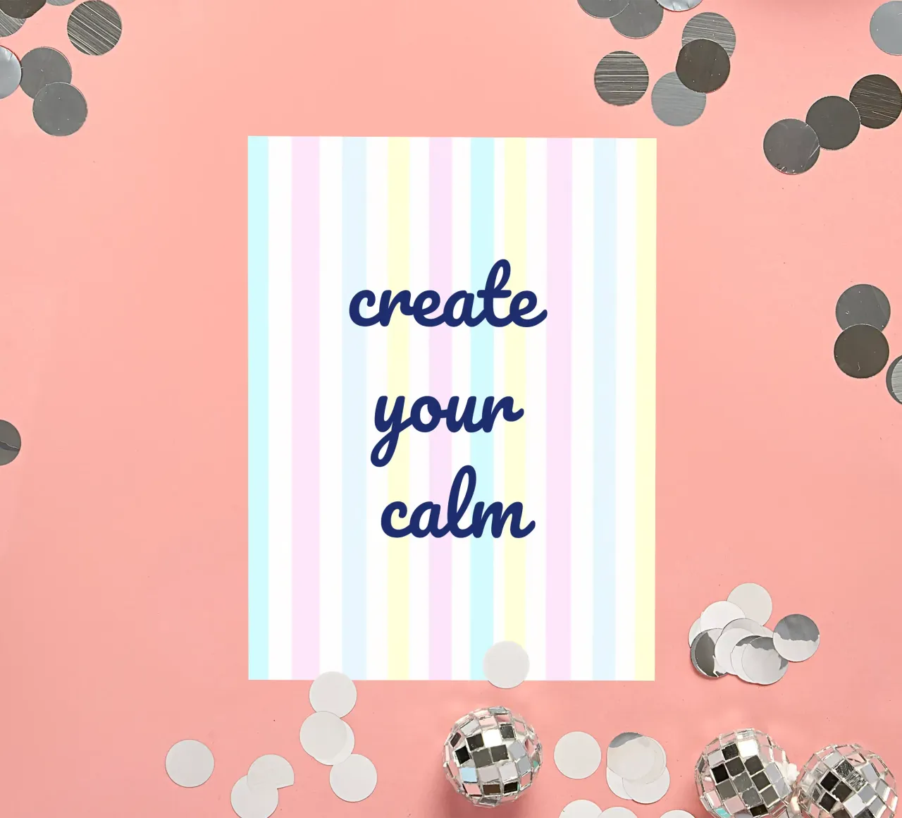 Create Your Calm adesivo da Words by Niki