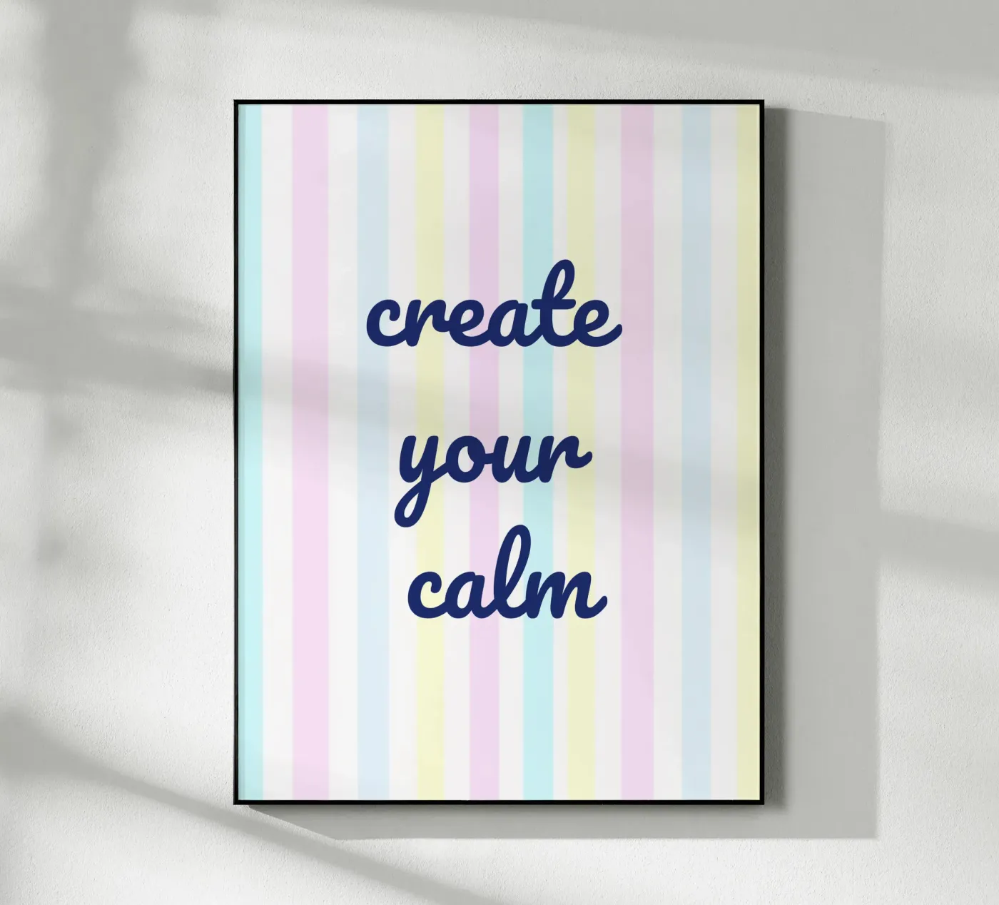 Create Your Calm Acryl-Glas von Words by Niki